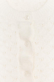 RUFFLED KNIT CARDIGAN