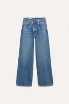 HIGH-WAIST WIDE LEG JEANS