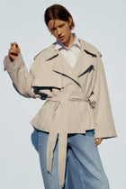 BELTED SHORT TRENCH