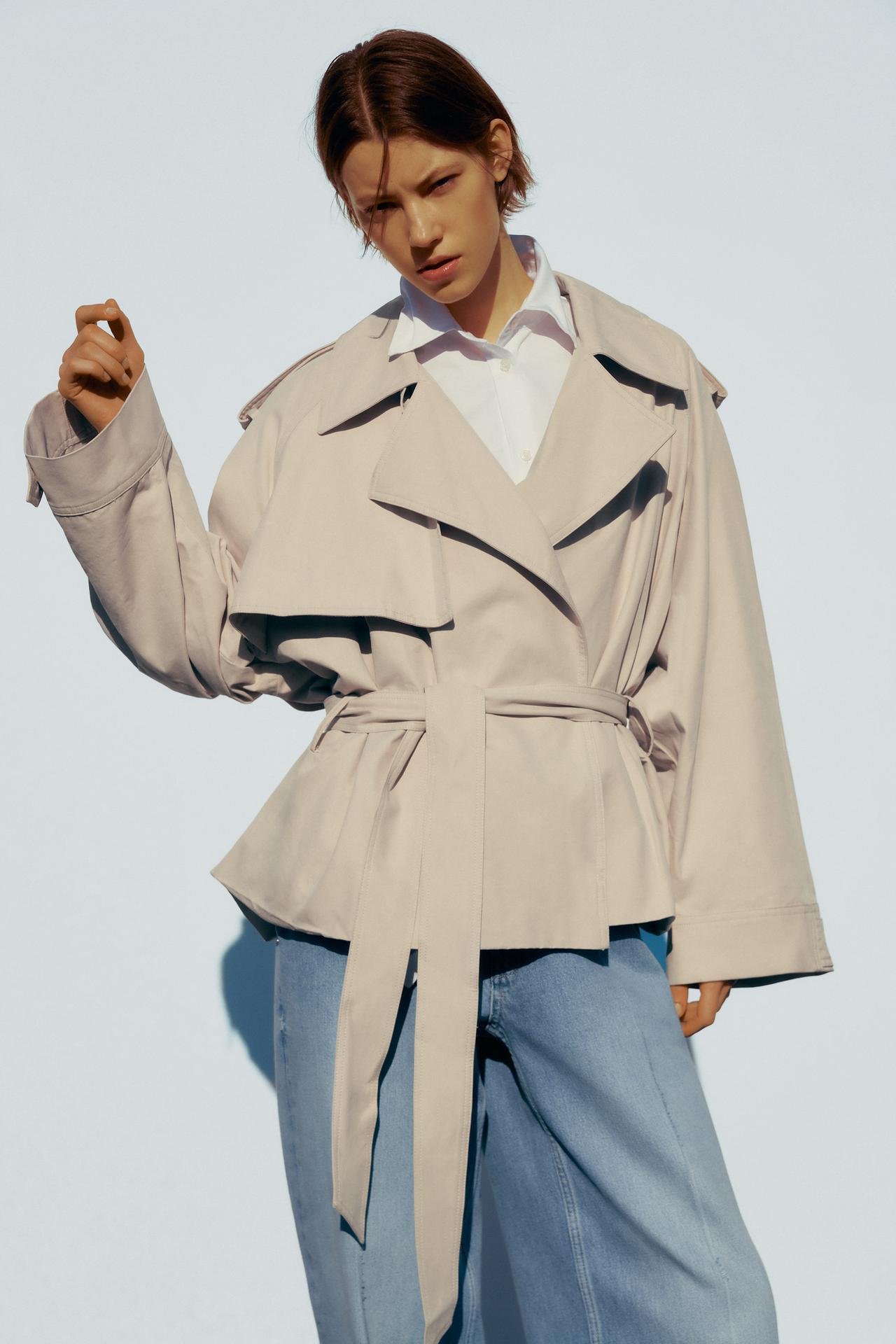 BELTED SHORT TRENCH