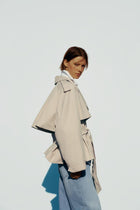BELTED SHORT TRENCH
