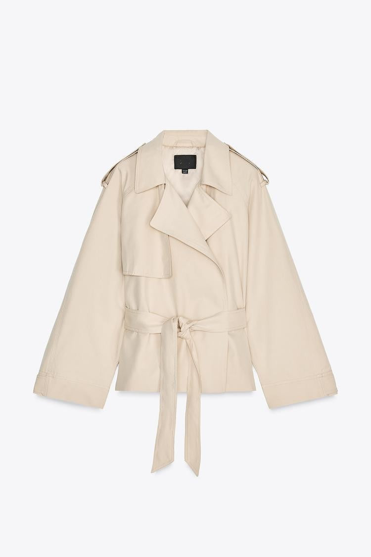 BELTED SHORT TRENCH