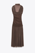 CONTRAST TULLE DRESS