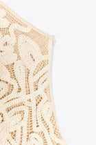 EMBROIDED HALTER DRESS