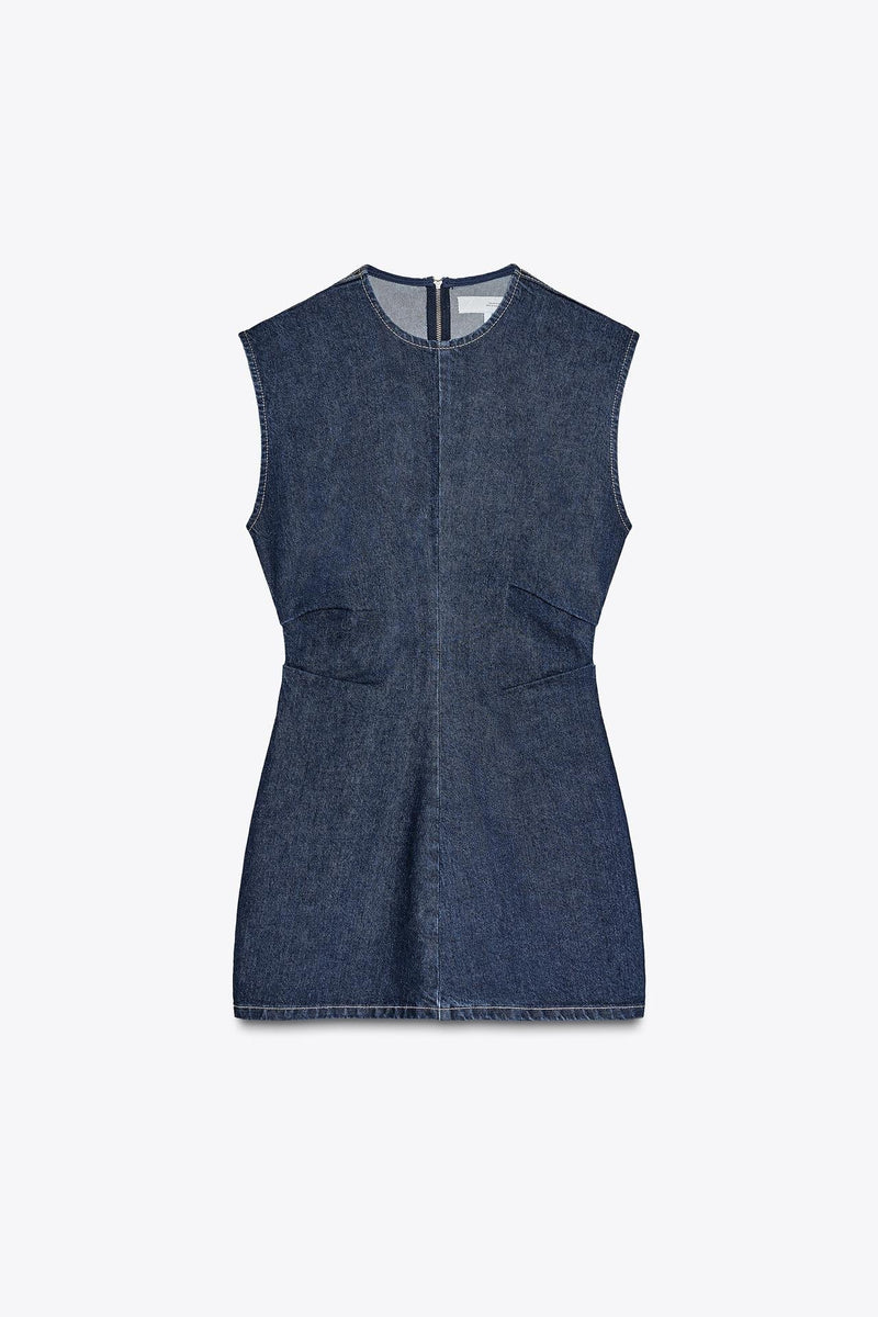 SHORT DENIM DRESS