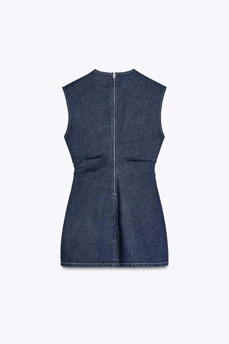 SHORT DENIM DRESS