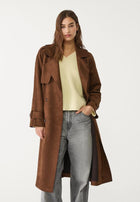 SUEDE TRENCH COAT