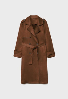 SUEDE TRENCH COAT