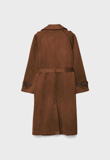 SUEDE TRENCH COAT