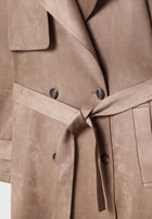 SUEDE TRENCH COAT