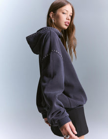 STUDDED HOODIE