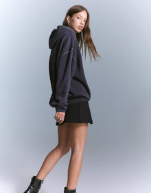 STUDDED HOODIE