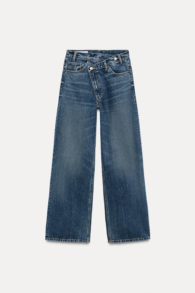 HIGH-WAIST WIDE LEG JEANS