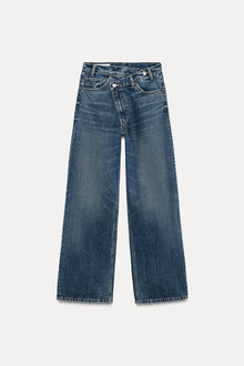 HIGH-WAIST WIDE LEG JEANS