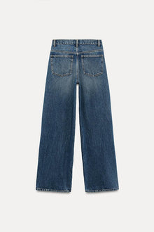 HIGH-WAIST WIDE LEG JEANS