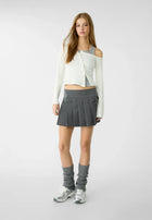 PLEATED MINI SKIRT