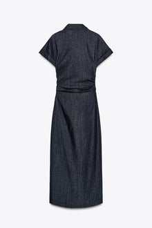 DENIM MIDI DRESS