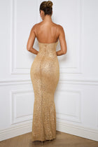 AURIELLE GOLD DRESS