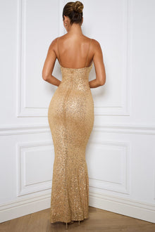 AURIELLE GOLD DRESS