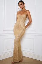 AURIELLE GOLD DRESS