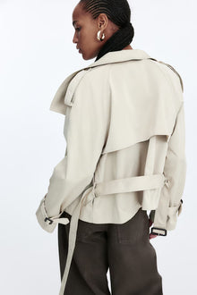 BUTTONED TRENCH COAT