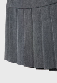 PLEATED MINI SKIRT