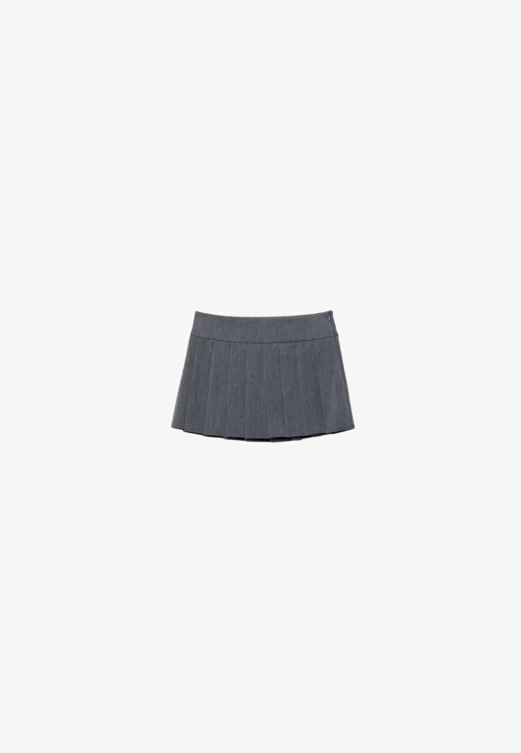 PLEATED MINI SKIRT