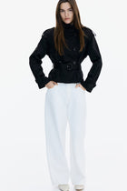 BUTTONED TRENCH COAT