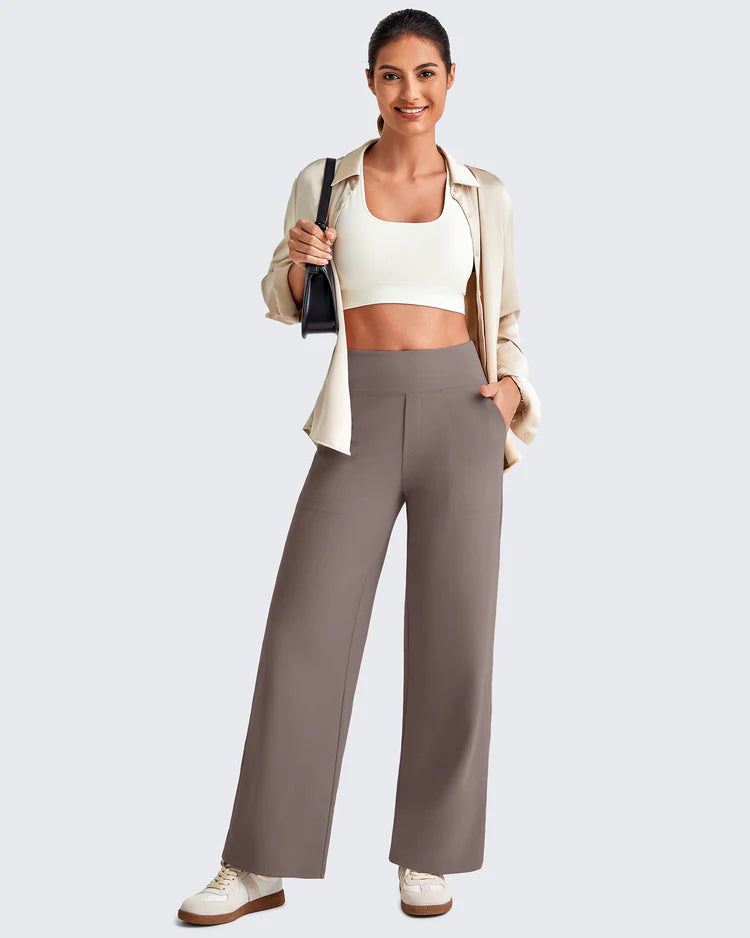 HIGH WAIST CROPPED PANTS