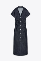 DENIM MIDI DRESS