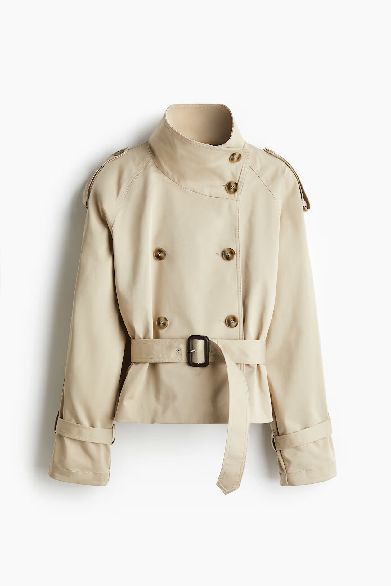 BUTTONED TRENCH COAT