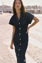 DENIM MIDI DRESS