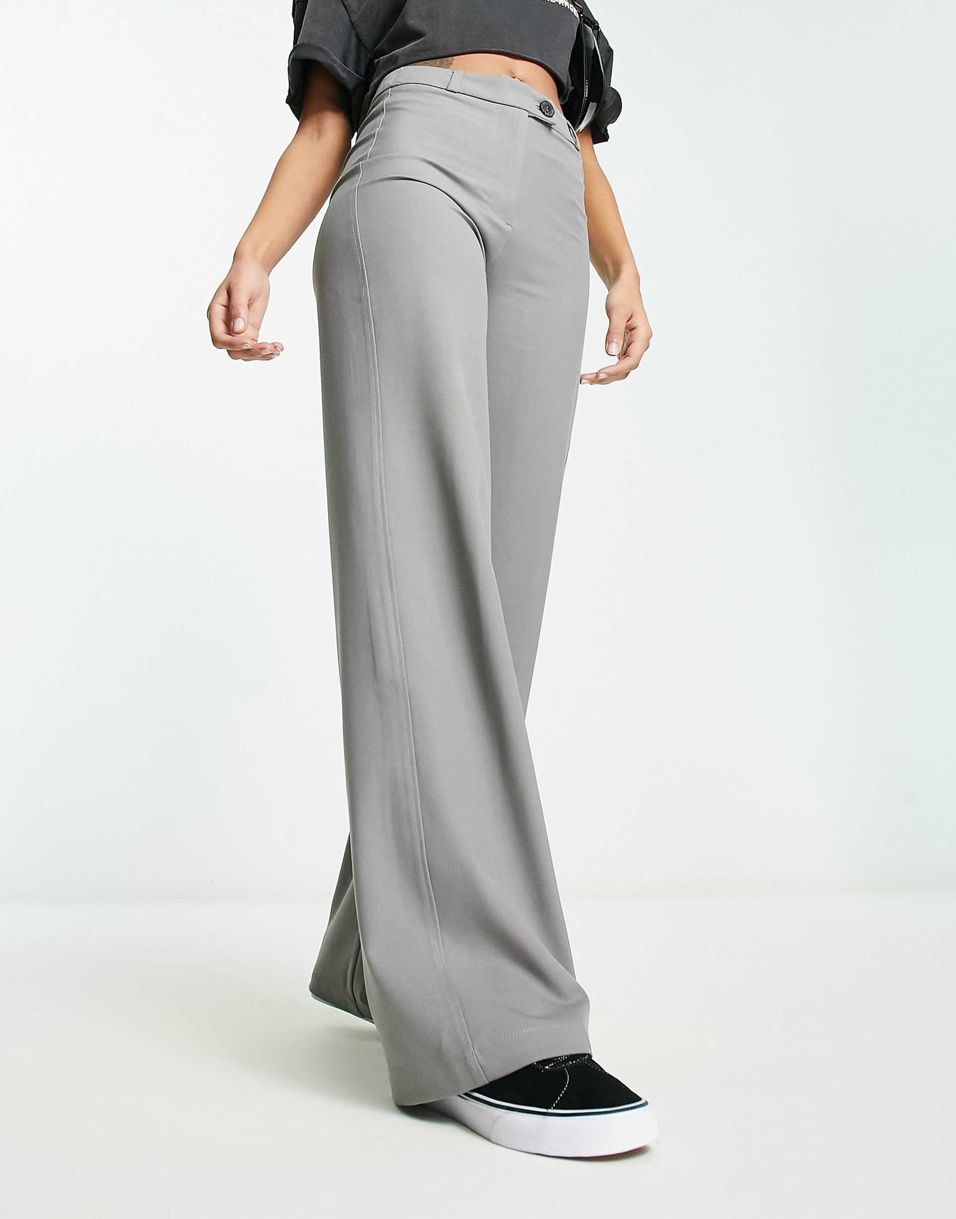 WIDE SUIT TROUSERS