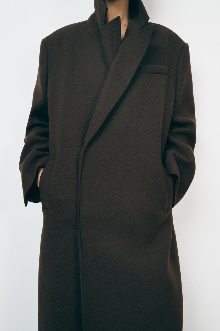 BROWN TAILORED COAT