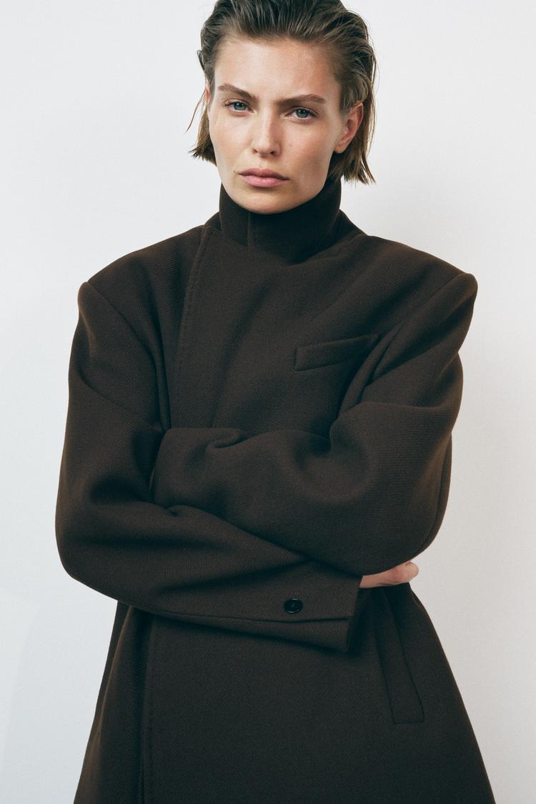 BROWN TAILORED COAT