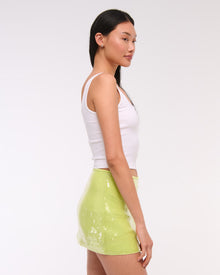 SIENNA LIME SEQUIN SKIRT