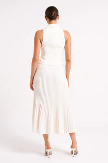 PLEATED MIDI SKIRT