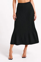 PLEATED MIDI SKIRT