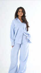 STRIPED OVERSIZED SET