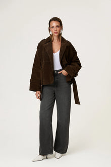 SUEDE SHORT TRENCH