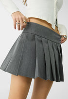 PLEATED MINI SKIRT