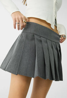 PLEATED MINI SKIRT