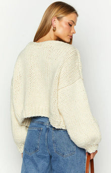 CREAM KNIT CARDIGAN